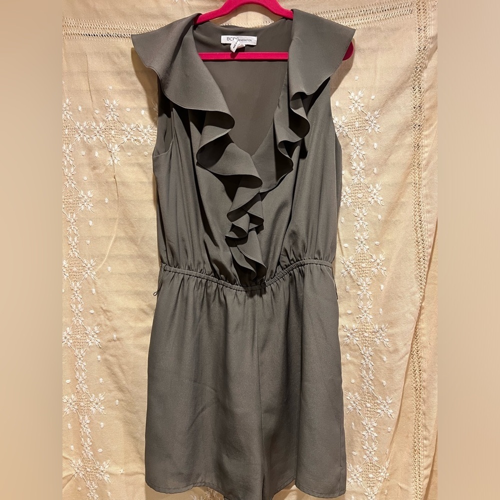 BCBG green romper
